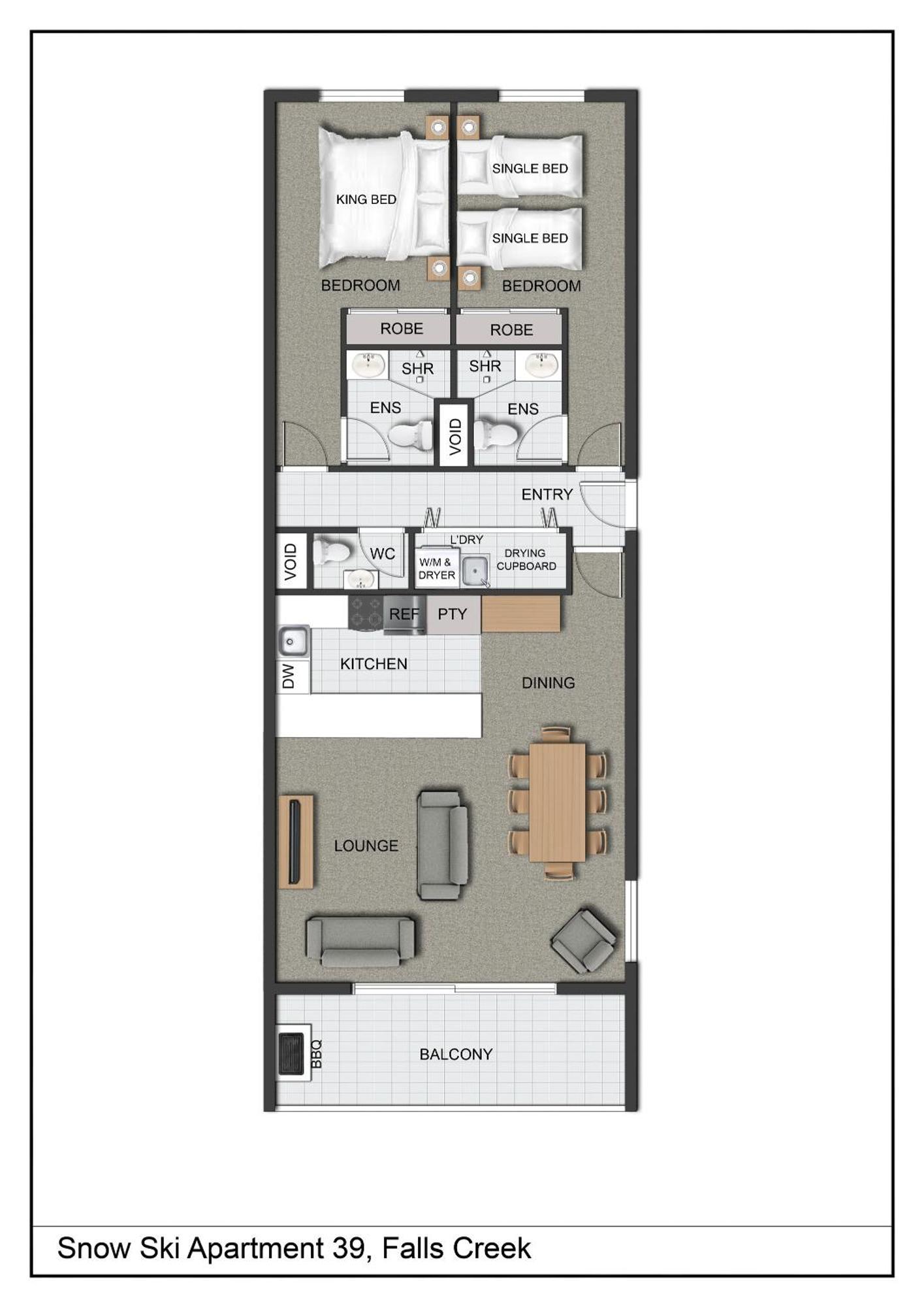 Snow Ski Apartments 39 Фолс-Крик Экстерьер фото